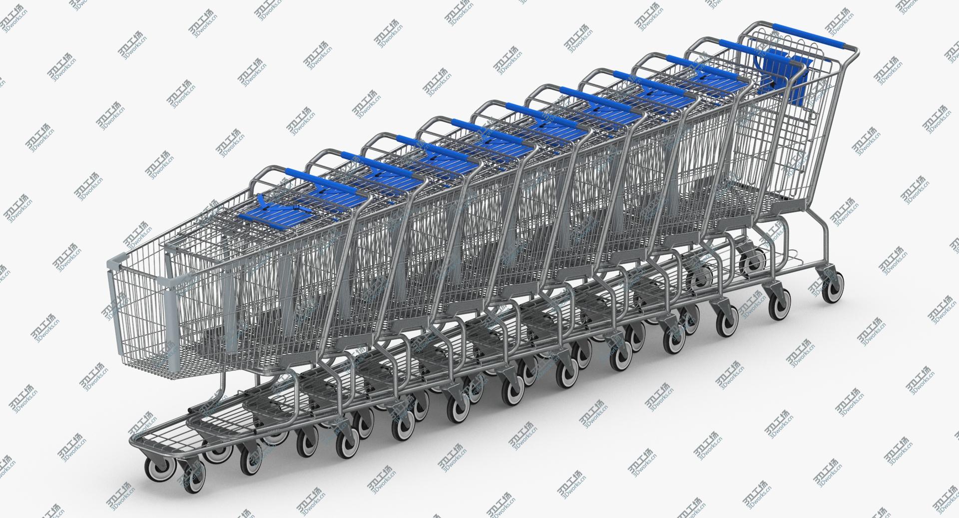images/goods_img/2021040233/Metal Shopping Carts 01 Blue Row of 10 3D/4.jpg